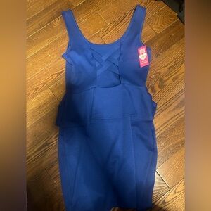 2B Bebe Blue Sleeveless Dress